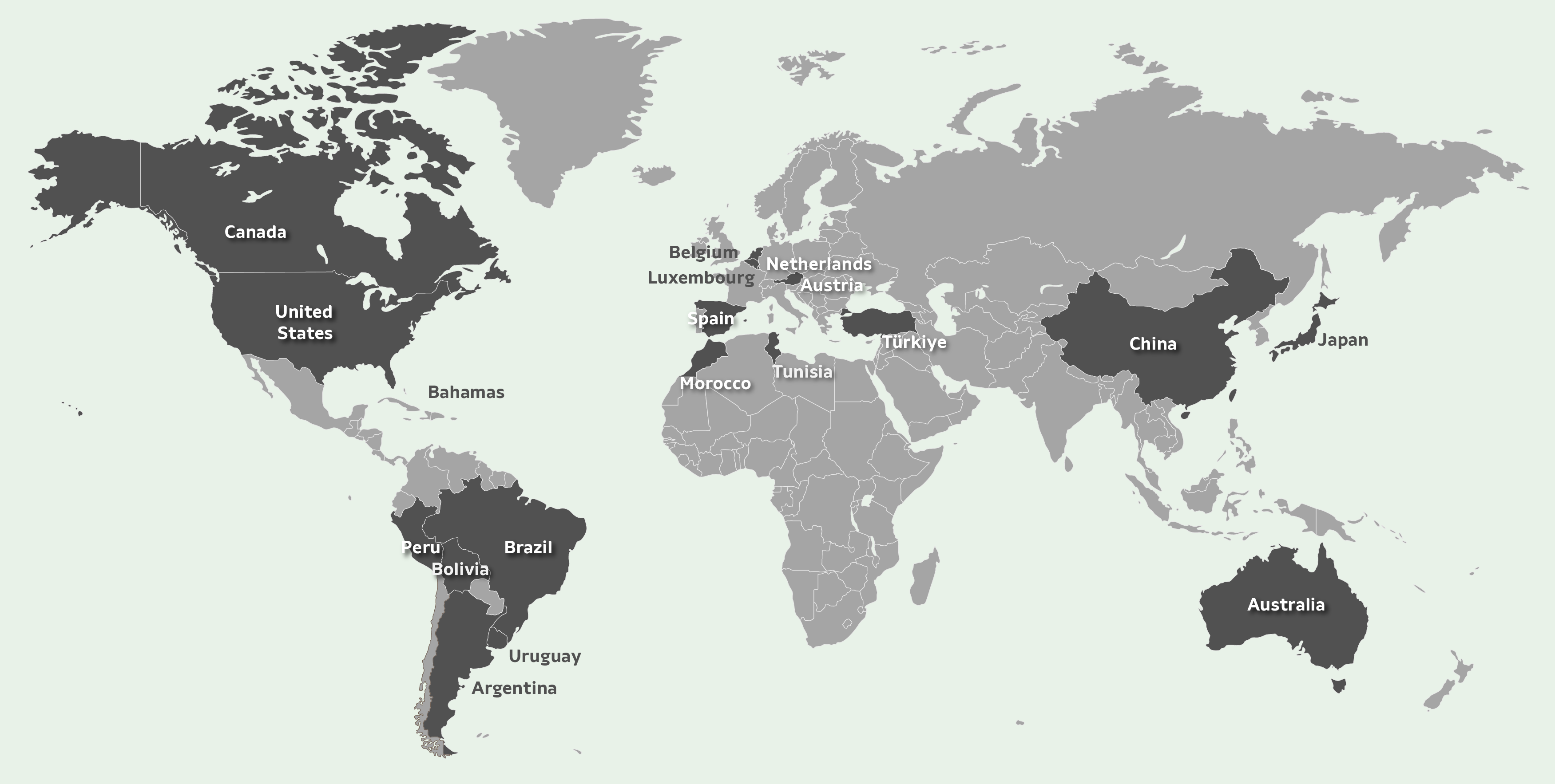 Countries we work in VCTrading: Votorantim Cimentos Trading